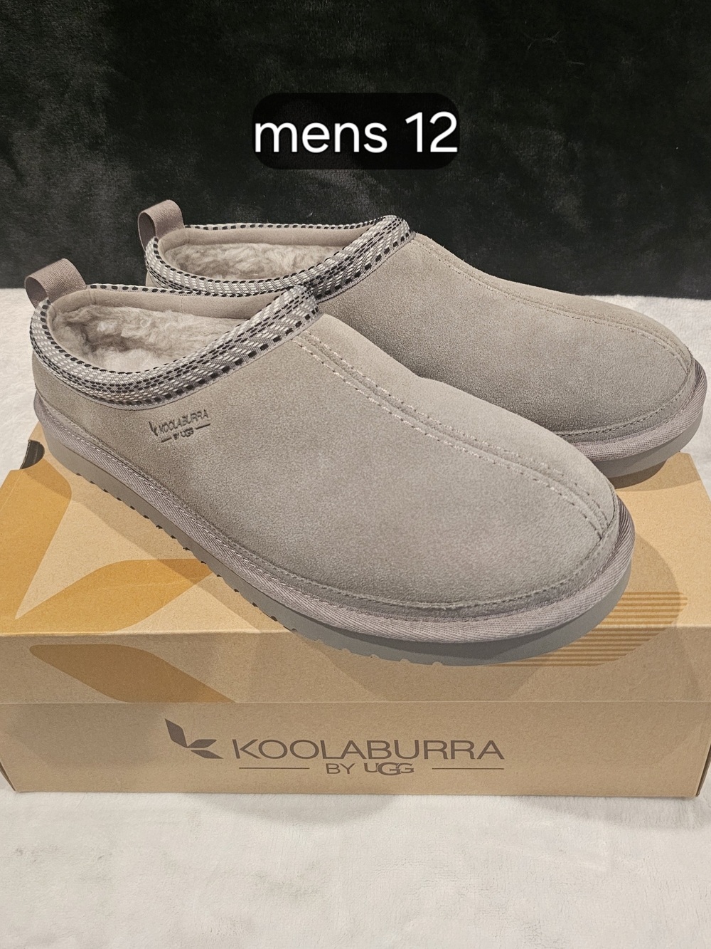 UGG Koolaburra Men's Taupe Suede Slip-On Clog